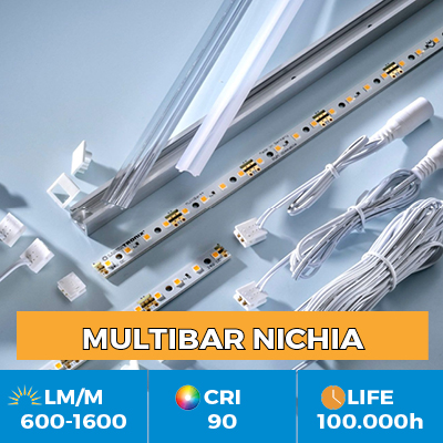 Benzi Profesionale Multibar LED Nichia, Plug & Play, CRI90+, pana la 1500 lm/m